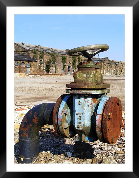 The Old Railway Works Framed Mounted Print by val butcher