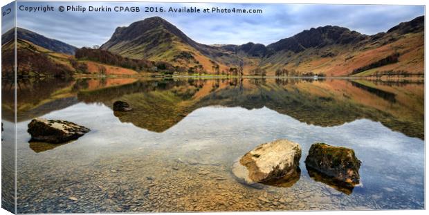Buttermere Reflections Canvas Print by Phil Durkin DPAGB BPE4