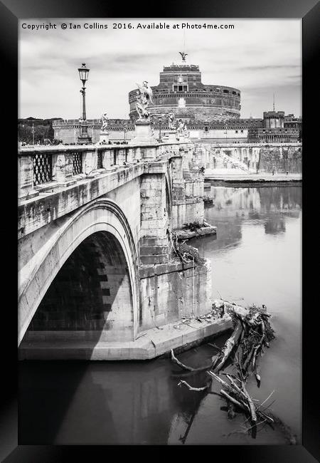Ponte Sant'Angelo, Rome Framed Print by Ian Collins
