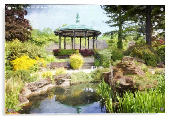 River Gardens, Belper, Derbyshire, England Acrylic by Julie Woodhouse
