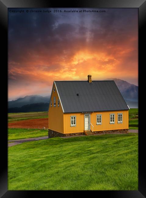 the little orange house  Framed Print by Heaven's Gift xxx68