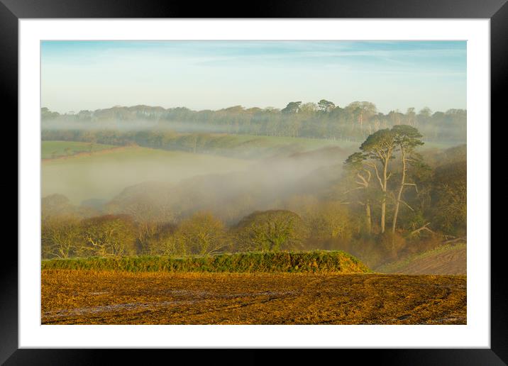 Misty Dawn Framed Mounted Print by Michael Brookes