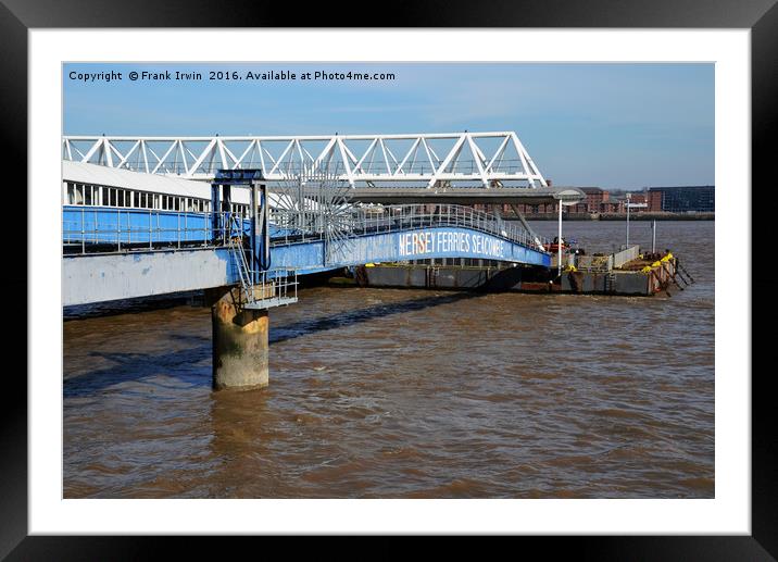 Seacombe Ferry, covered access Framed Mounted Print by Frank Irwin