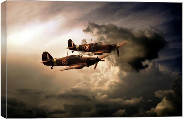 WW2 Front Line Fighters Canvas Print by J Biggadike