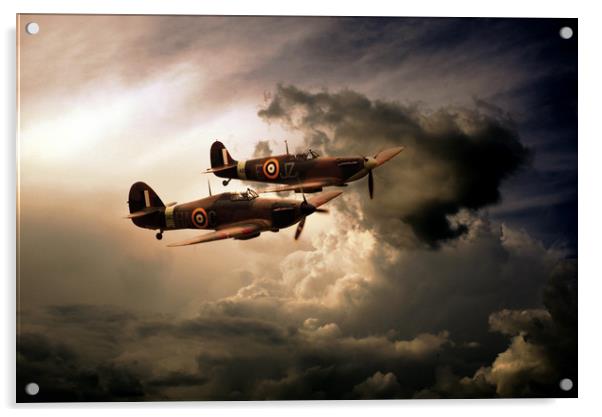 WW2 Front Line Fighters Acrylic by J Biggadike