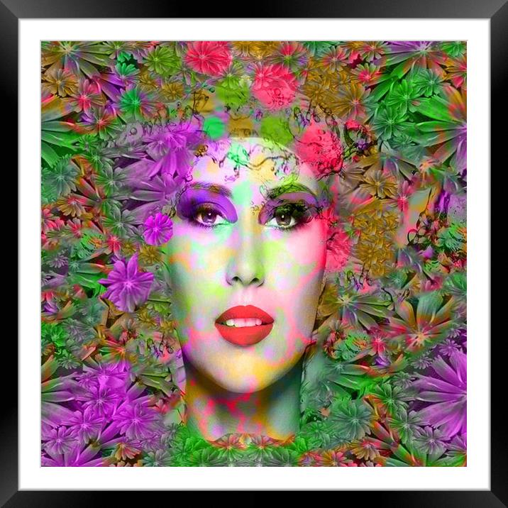 Flowers in your Hair Framed Mounted Print by Matthew Lacey