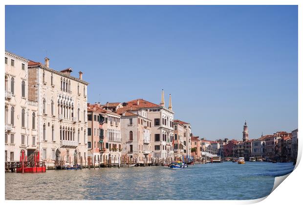 The Grand Canal, Venice Print by LensLight Traveler