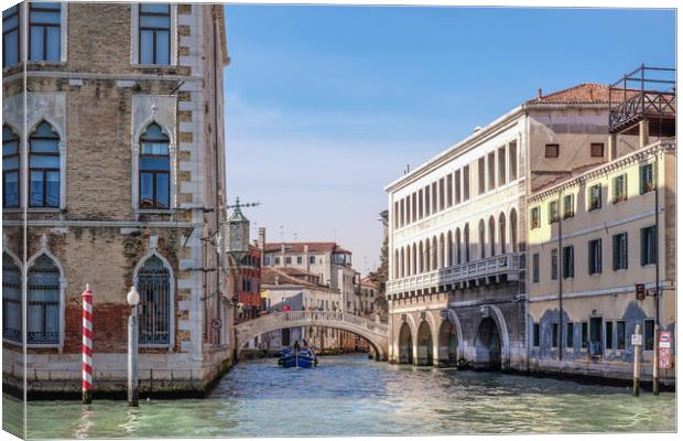Off The Grand Canal, Venice Canvas Print by LensLight Traveler