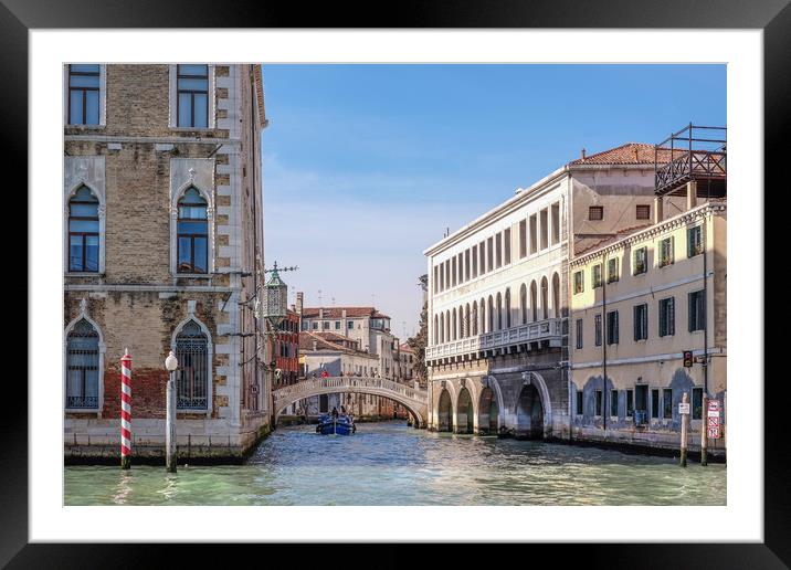 Off The Grand Canal, Venice Framed Mounted Print by LensLight Traveler
