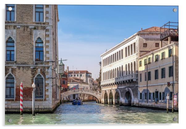 Off The Grand Canal, Venice Acrylic by LensLight Traveler