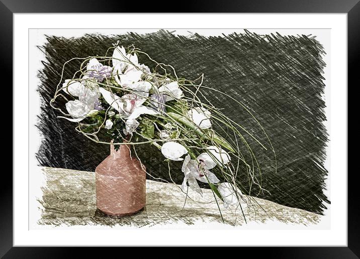 a bouquet of flowers Framed Mounted Print by Vladimir Sidoropolev