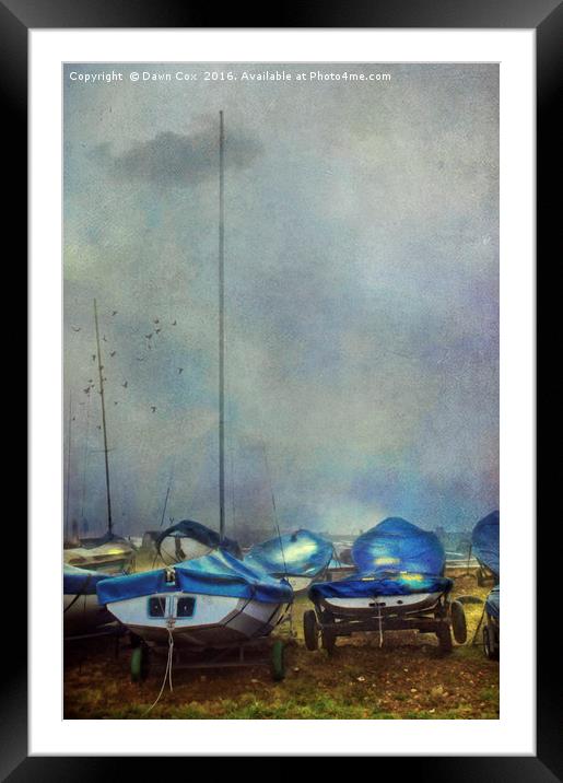 Whitstable Boats Framed Mounted Print by Dawn Cox
