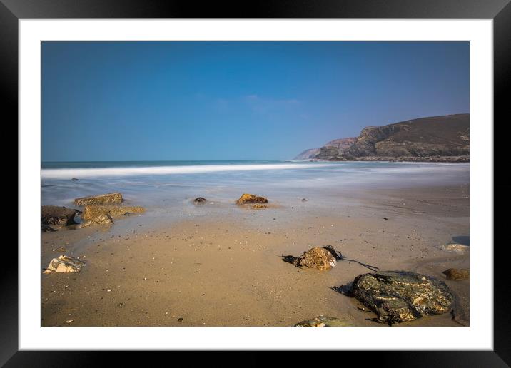 St Agnes Beach, Cornwall Framed Mounted Print by Mary Fletcher