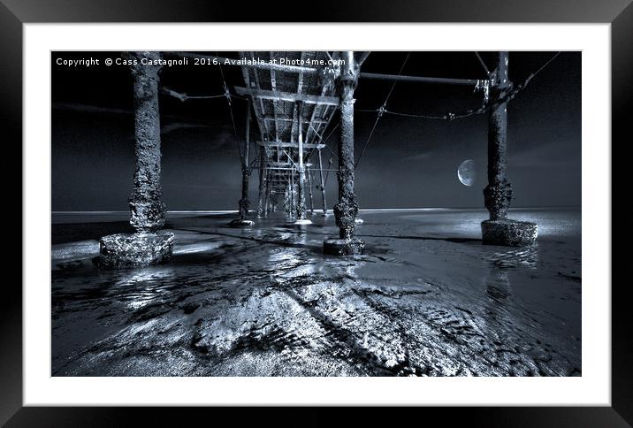 Steel Moon Framed Mounted Print by Cass Castagnoli