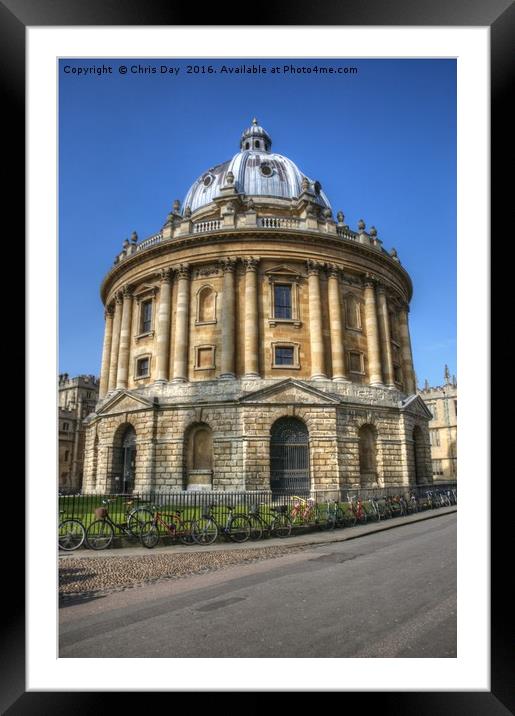 The Radcliffe Camera Oxford Framed Mounted Print by Chris Day