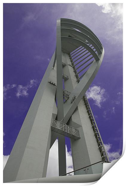 The Spinnaker Tower at Portsmouth Harbour Print by Simon Marshall