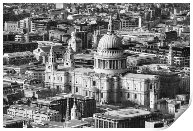 St Paul's Cathedral, London Print by LensLight Traveler