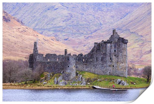 A Fairytale Ruin on Loch Awe Print by Tommy Dickson