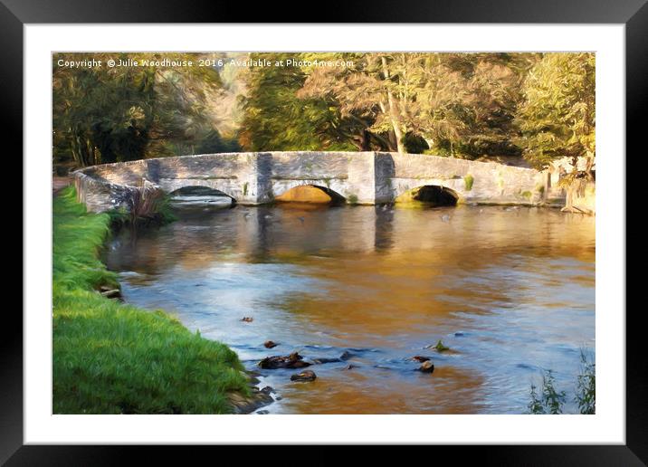 Sheepwash Bridge Framed Mounted Print by Julie Woodhouse