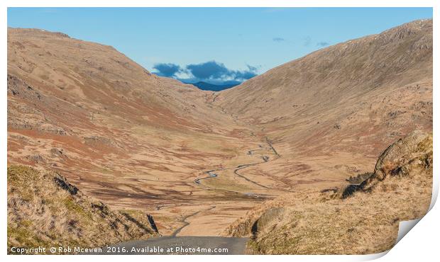 The Hardknott Pass Print by Rob Mcewen
