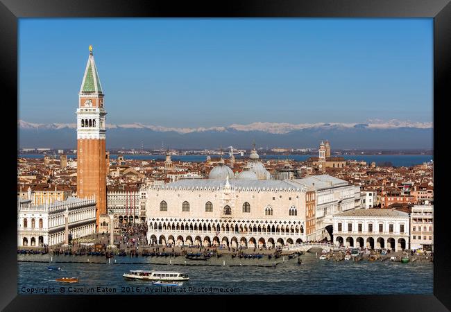 St Mark's Square, Venice Framed Print by Carolyn Eaton
