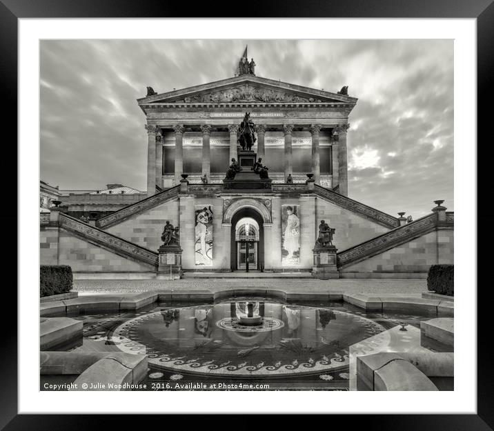 Alte Nationalgalerie Framed Mounted Print by Julie Woodhouse