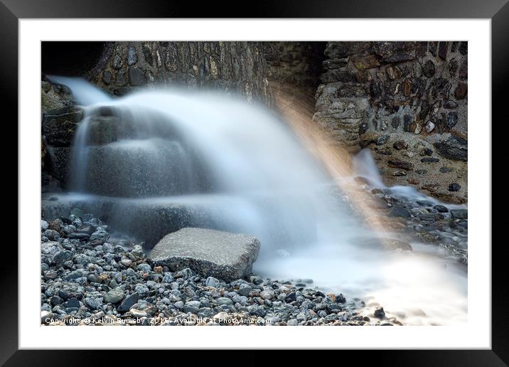 outflow Framed Mounted Print by Kelvin Rumsby