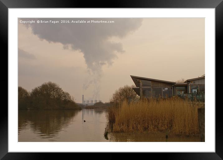 Attenborough visitor's centre Framed Mounted Print by Brian Fagan