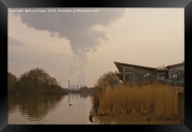 Attenborough visitor's centre Framed Print by Brian Fagan