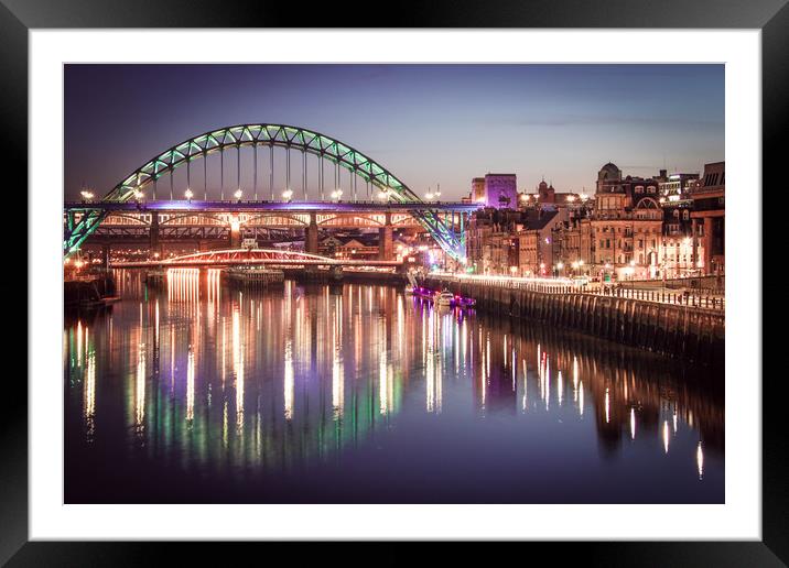 Night Lights Framed Mounted Print by Toon Photography
