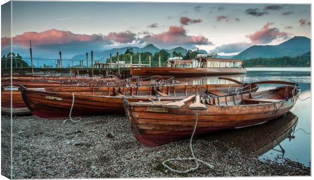 Derwent Rowing Boats. Canvas Print by Paul Andrews