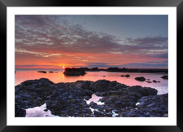 Sunrise at St Abbs Framed Mounted Print by Gavin Liddle