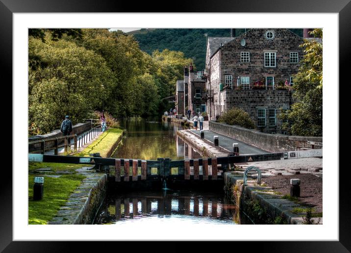 The Canal  Framed Mounted Print by Irene Burdell