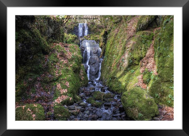 Clampit Falls Devon Framed Mounted Print by Diana Mower