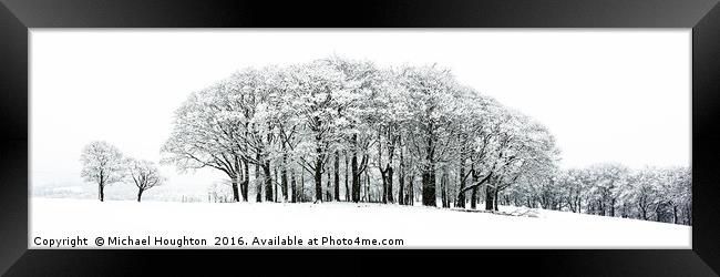 Snowy copse Framed Print by Michael Houghton