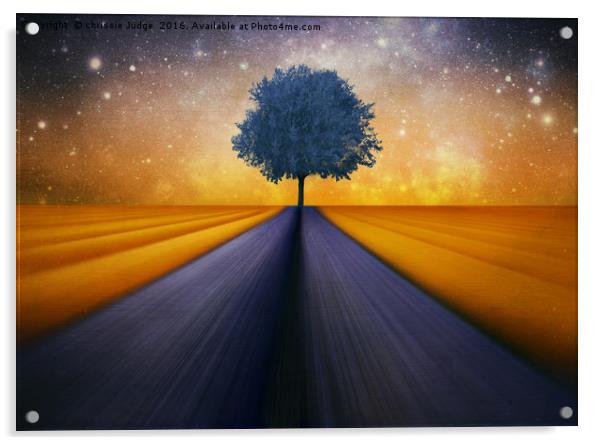 The little blue Tree  Acrylic by Heaven's Gift xxx68