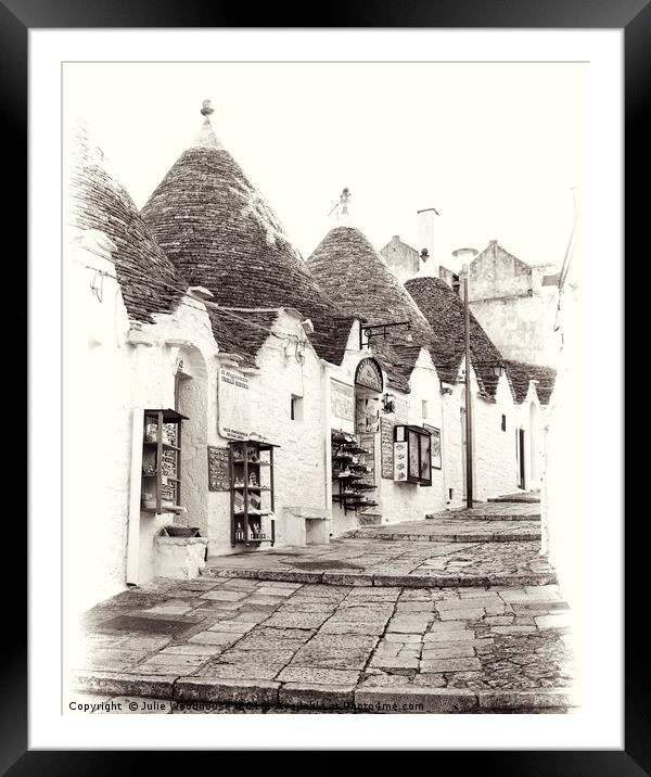 Alberobello Framed Mounted Print by Julie Woodhouse