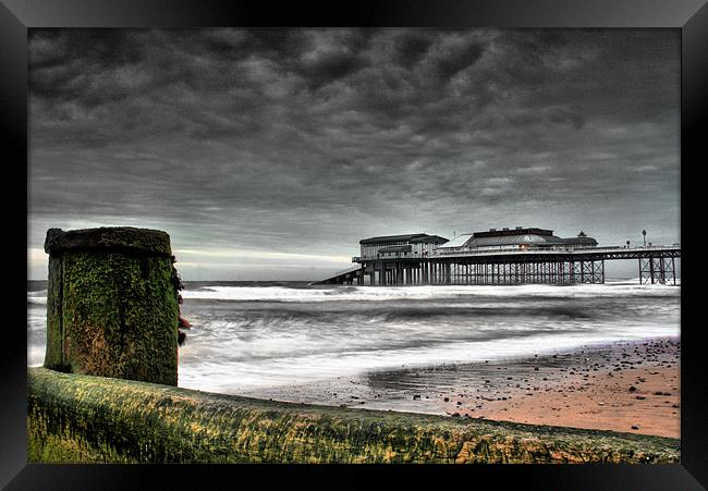 Cromer Pier and Break-water, Norfolk Framed Print by Simon Gladwin