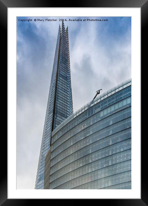 The Shard Framed Mounted Print by Mary Fletcher