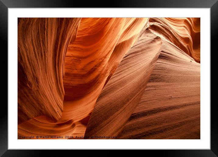 Waves of Time Framed Mounted Print by Martin Williams