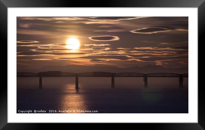 Sunset on Golden Tay Framed Mounted Print by nofoto 