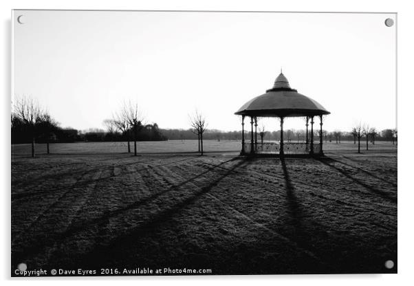 Bandstand Shadow Acrylic by Dave Eyres