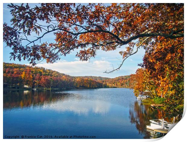 Autumn at Lake Killarney Print by Frankie Cat