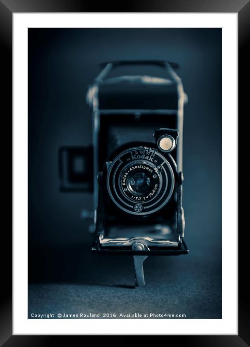 Vintage Kodak Framed Mounted Print by James Rowland
