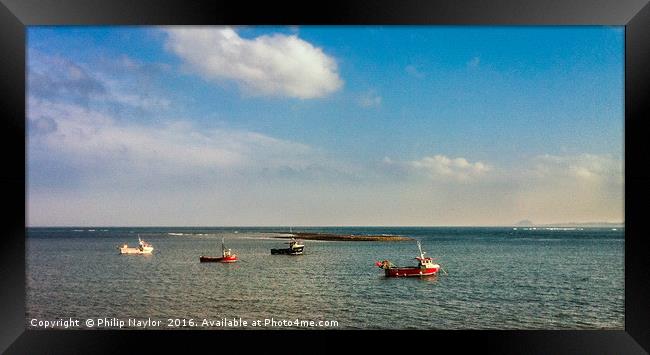 Lindisfarne fishing boats Framed Print by Naylor's Photography