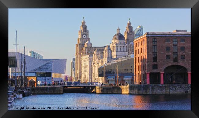 Pier Head, Liverpool Framed Print by John Wain