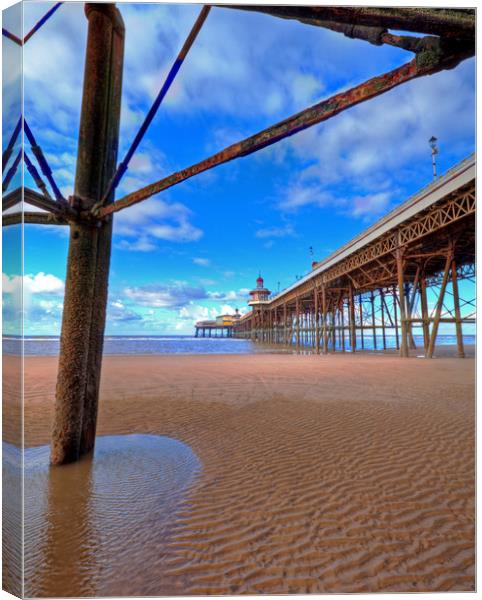 Sections of the North Pier Canvas Print by David McCulloch