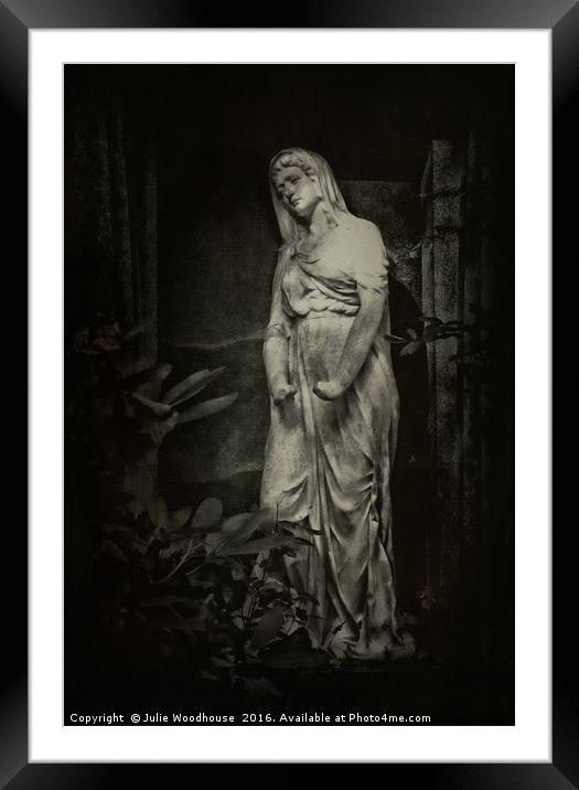 Dark Angel Framed Mounted Print by Julie Woodhouse