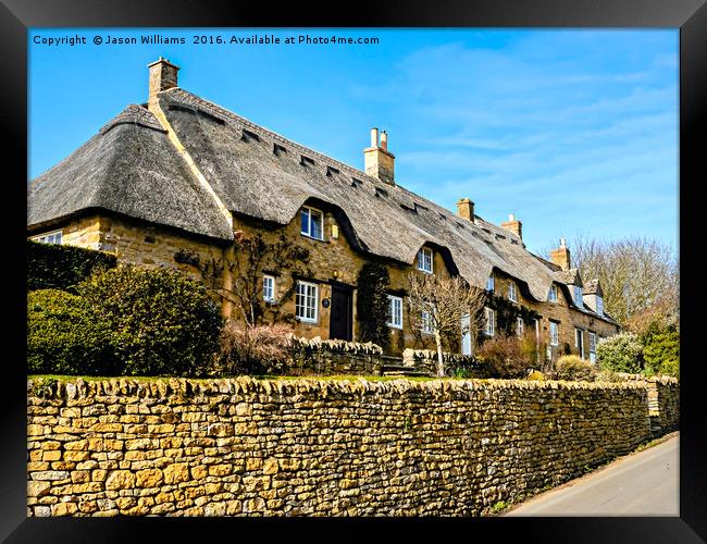  Cotswold Cottages Framed Print by Jason Williams