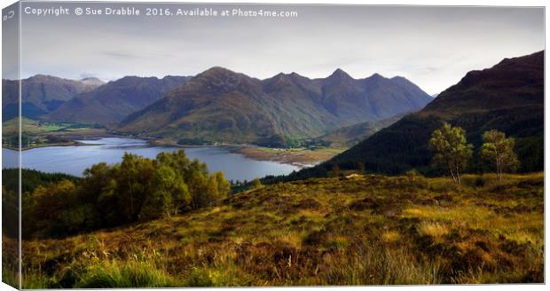    The Five Sisters of Kintail                     Canvas Print by Susan Cosier